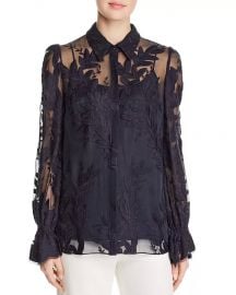 Elie Tahari Jayda Embroidered Shirt Women - Bloomingdale s at Bloomingdales